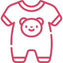 Mono de bebé color negro con diseño de oso en el pecho, ideal para comodidad y estilo infantil.